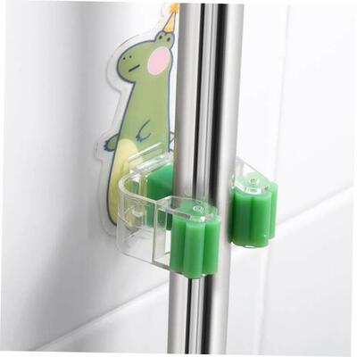 Hook Shelf-Holder Mop-Rack Sticky-Hanger Kitchen-Organizer W