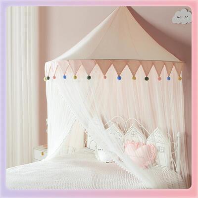 3YK儿童蚊帐室顶内公风吊顶圆免安装床F77J88HM幔81.5/1.米女男孩