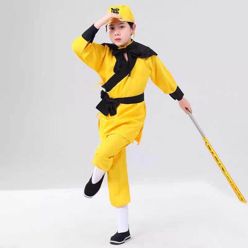 儿童孙悟空演出服西游记角色扮演表演服万圣节孙行者衣服全套成人