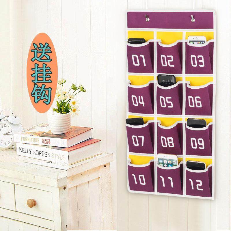 6格12格15格教室手机挂袋收纳袋印数字幼儿园卡袋墙壁挂门后袋子,收纳整理,收纳挂袋,淘宝优惠券,粉丝福利购,淘宝优惠卷