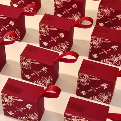 喜糖盒子新款2025结婚礼盒高级感轻奢订婚回礼婚礼空盒专用喜糖袋