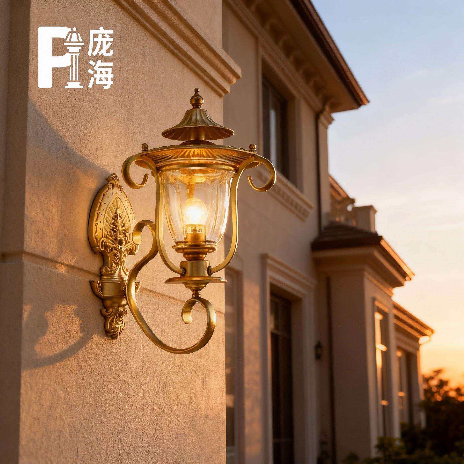 户外壁灯防水欧式别墅仿古花园过道庭院灯美式复古咖啡厅门口壁灯