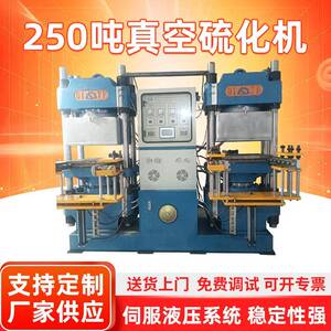 250吨真空硫化机双工位硫化仪硅胶制品机械橡胶密封圈自动模压机