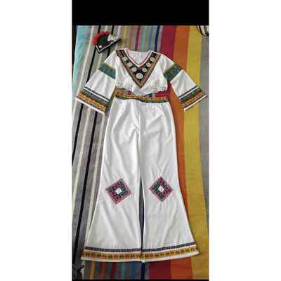 新款儿童人彝族喊月舞蹈同款艺考少成亮数民族演出服女款级表演服