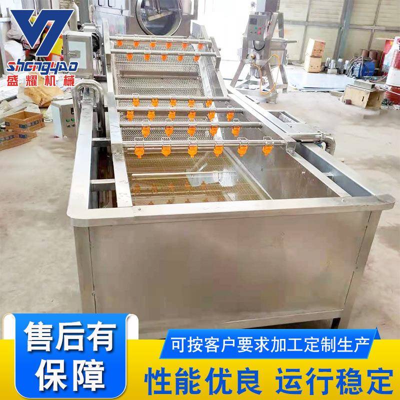 三七片气泡清洗机 香菜清洗设备 不锈钢气泡清洗机 大型洗菜机