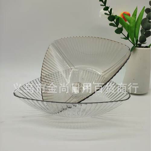 Household Fruit Plate Basic Version Triangle Fruit Plate Pla