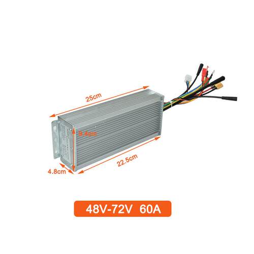 自行车电改动助力车用48V-7260A控制器防0水V接头SR48V-60适配200