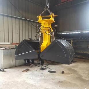 液压回转贝壳抓斗双开液压抓斗液压回转式贝壳斗