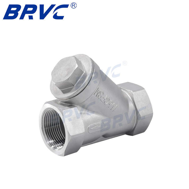 不锈钢法兰Y型过滤器 PN55高压内螺纹过滤器GL41W滤网管道过滤器