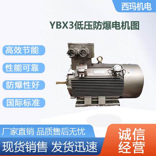 西安西玛电机YBX3-225M-6极30KW IBT4低压防爆交流三相异步电动机