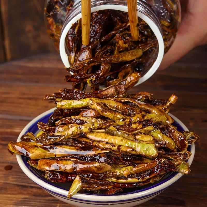 正宗老坛晒辣椒干湖南特产油爆青椒下饭菜拌饭拌面 面辣椒酱豆豉