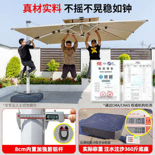 户外遮阳伞庭院伞露天阳台别墅花园大太阳伞棚商用室外摆摊罗马伞