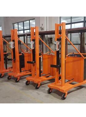 普尔夫350kg平衡重油桶堆高车搬运塑料桶推车鹰嘴油桶堆高车非标