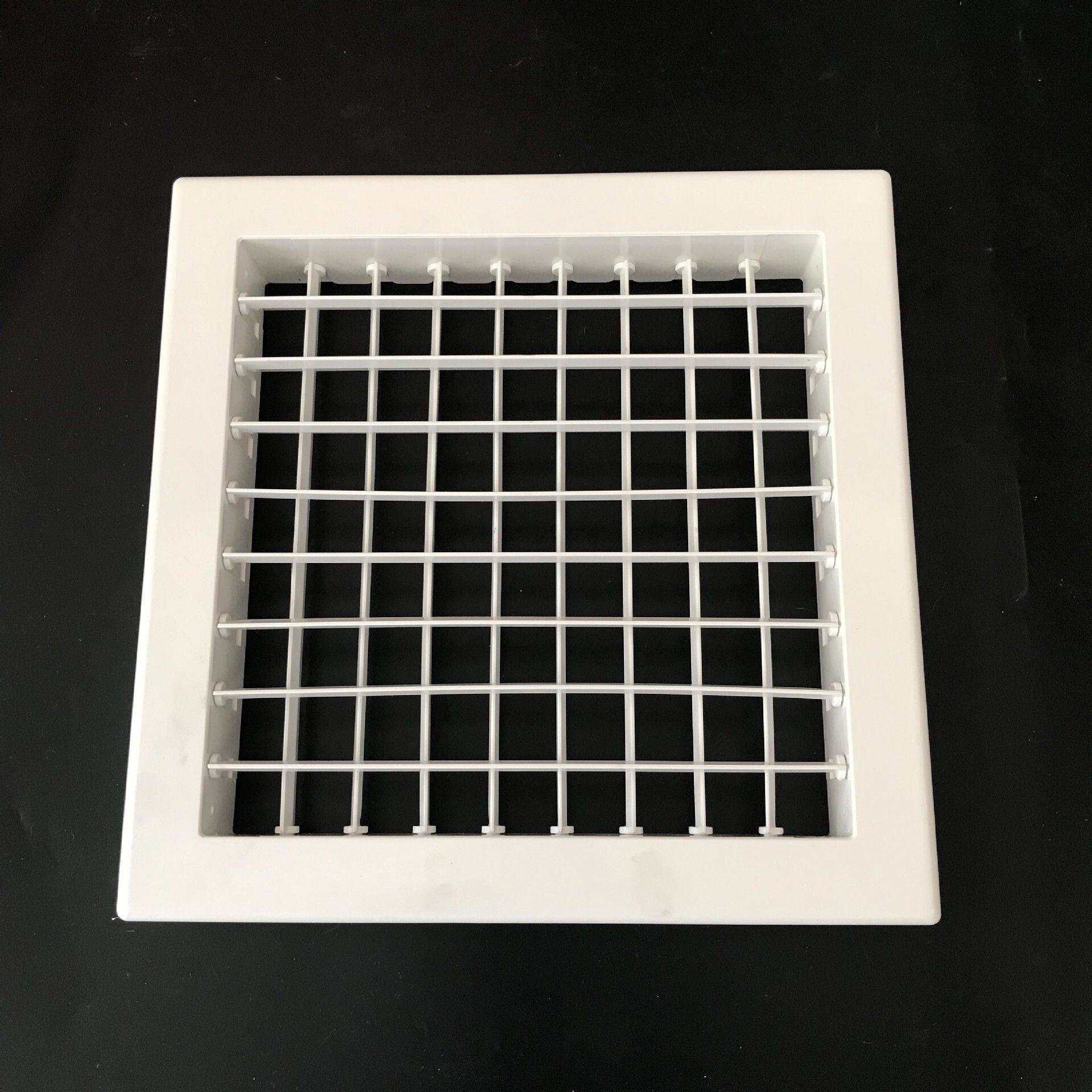 新款直销abs双层百叶出风口天方地圆中央空调出风口方形格栅方变