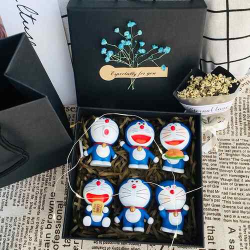 正品机猫叮当 器车猫模女型模型生日礼物全套公仔创意载摆件玩具
