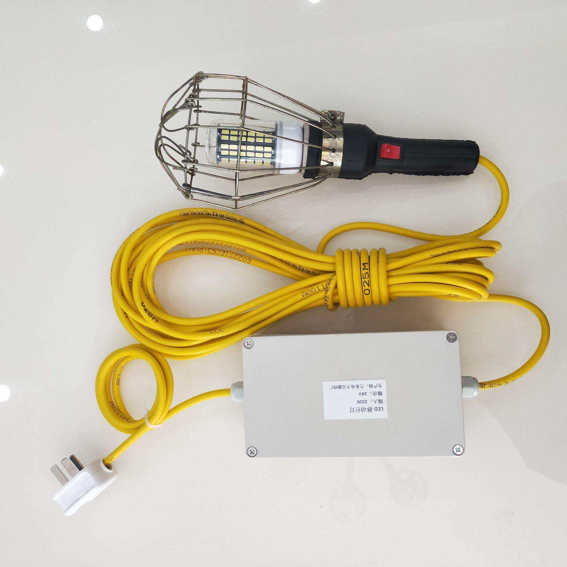 LED行灯低压维修灯220V转12V24V36V自带变压器工作灯灯头