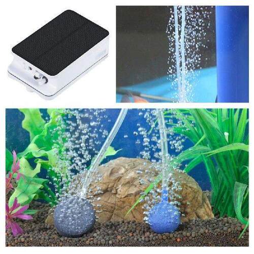 太阳能氧气泵搭配空气管与气泡石 户外渔业增氧设备