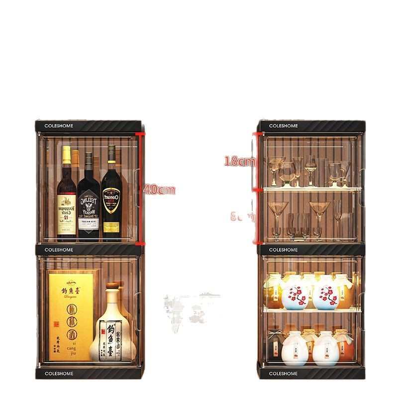 酒柜展示柜家用客厅新型精致网红2025新款靠墙置物架小型轻奢酒架