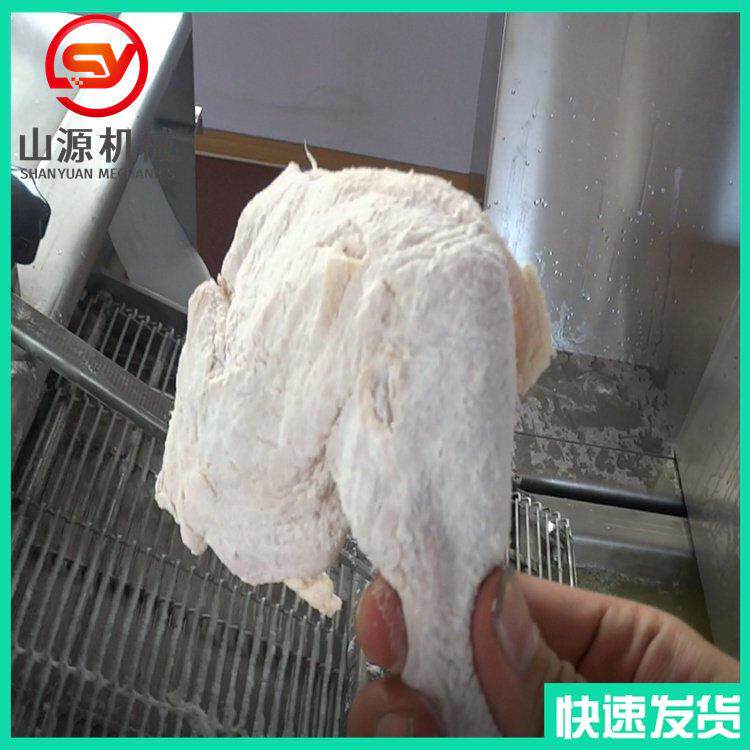 滚筒式鸡腿裹粉机 鸡翅根上粉机 全自动鸡米花裹粉油炸生产线