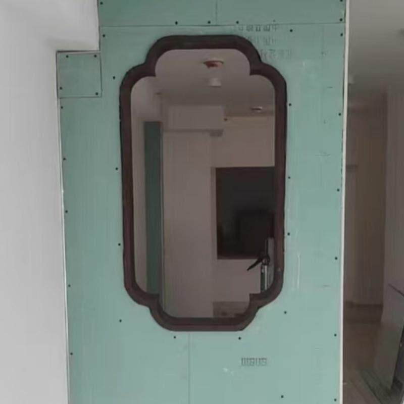 实木圆形轩窗花窗中式镂空屏风隔断茶室覆古装饰定制