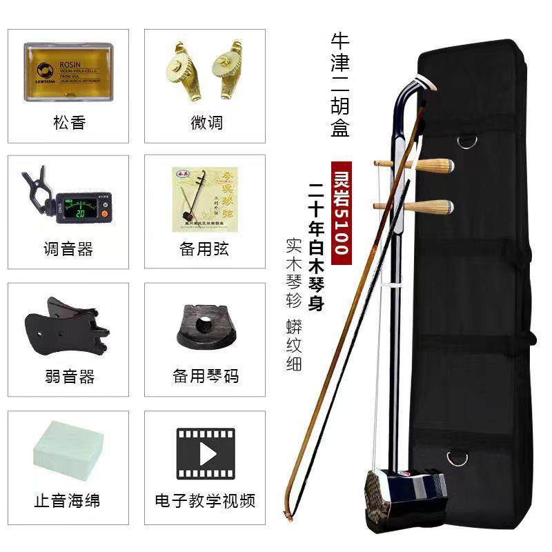 正品二胡乐器 机铜械轴轴 送邮全套配件 专业胡六角二琴调试后包