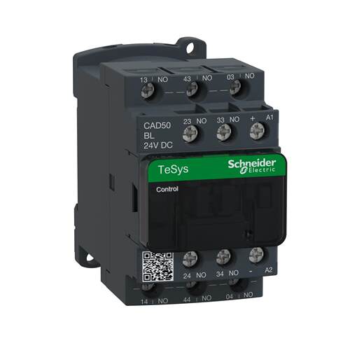 CAD50BL控制继电器DC24V 5NO+0NC控制继电器CAD-50BL继电器