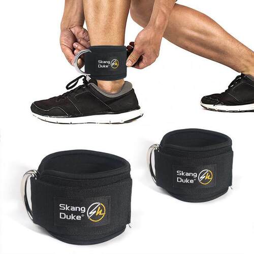 Gym Ankle Strap Padded Weight Leg Training脚环踝绑腿扣Brace