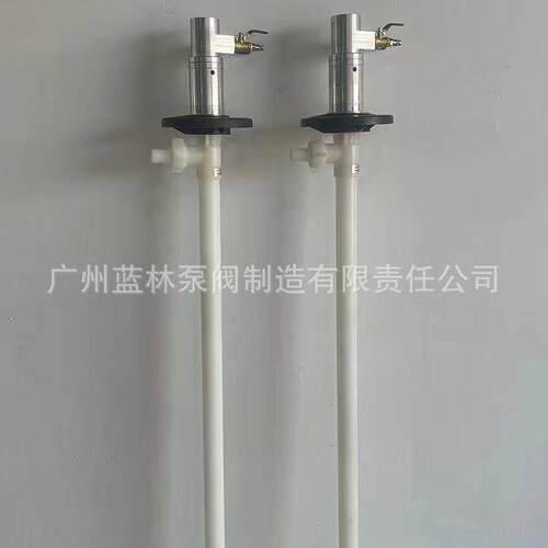 四氟气动抽液泵 HD-A1+PVDF-1000mm防腐型气动抽液泵