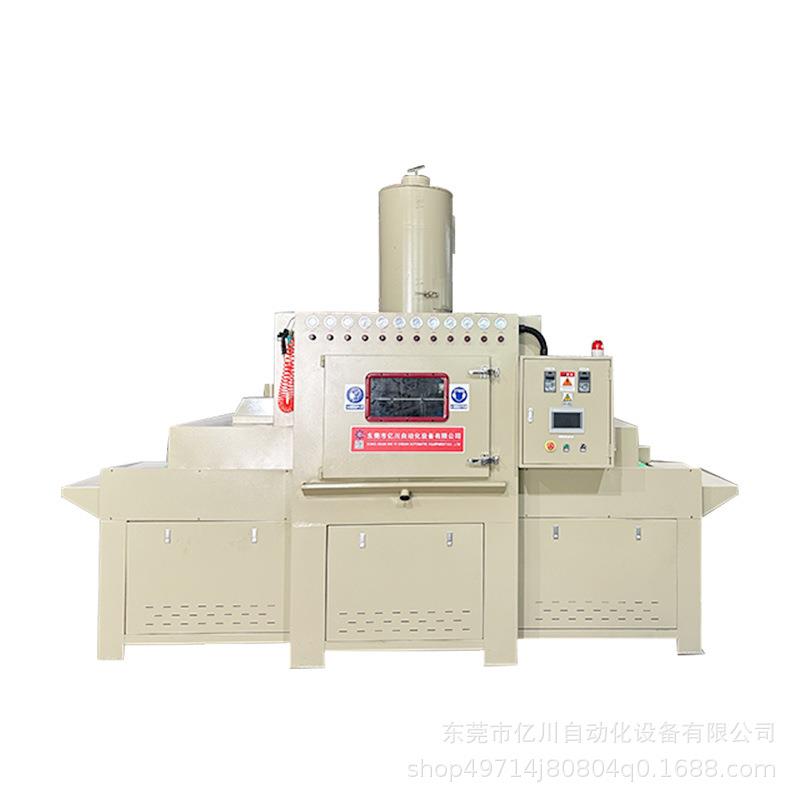 输送式全自动喷砂机厂家铝艺门窗框架表面处理通过式喷砂设备
