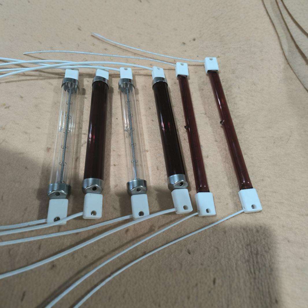 卤素红宝石加热管支架丝电热管保温烘干数码印花红外线加热灯管厂