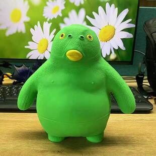 呆头绿头鱼沙雕解压捏捏乐发泄整蛊慢回弹抖音同款创意儿童玩具
