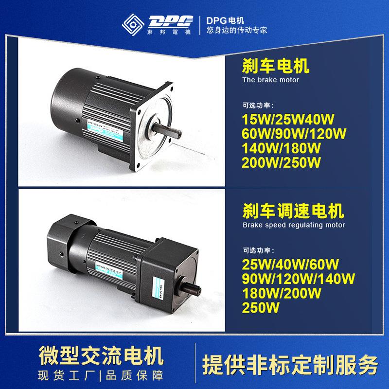 厂家供应东邦小型减速电机DPG定速微型交流减速机120W减速马达