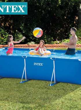 支架4户外.游泳池管家庭架水池养鱼池长方形 米5intex28273