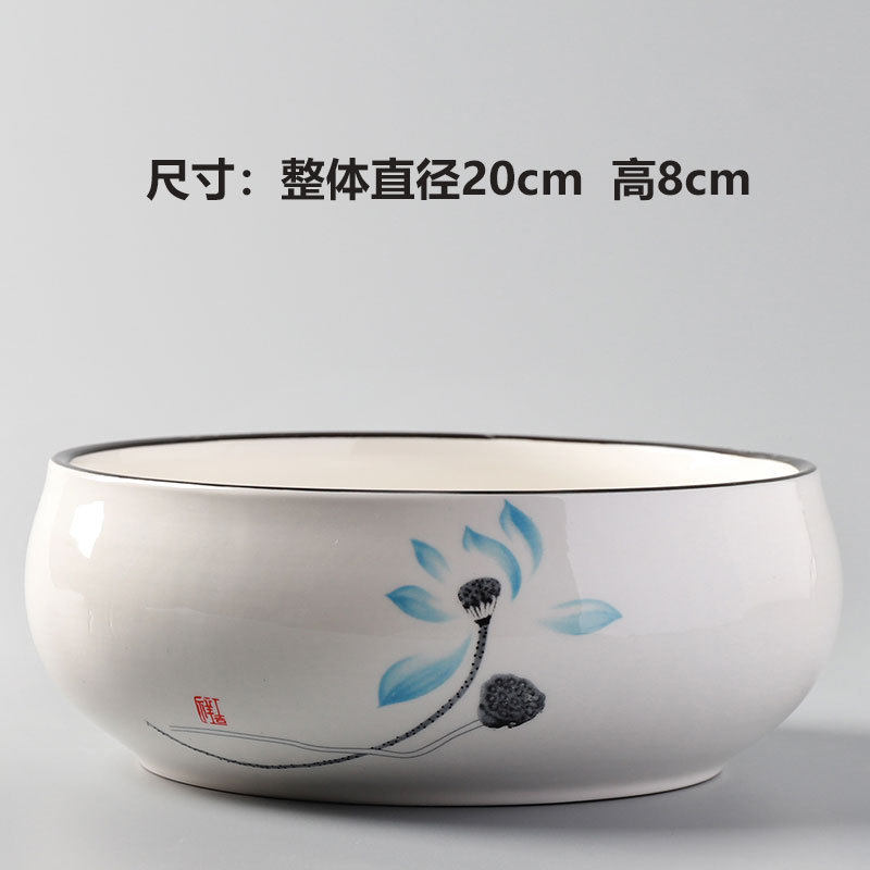 铜钱草水培专用花盆插花瓶器皿陶瓷简约绿萝水养植物容器创意无孔,家居饰品,花瓶,淘宝优惠券,粉丝福利购,淘宝优惠卷