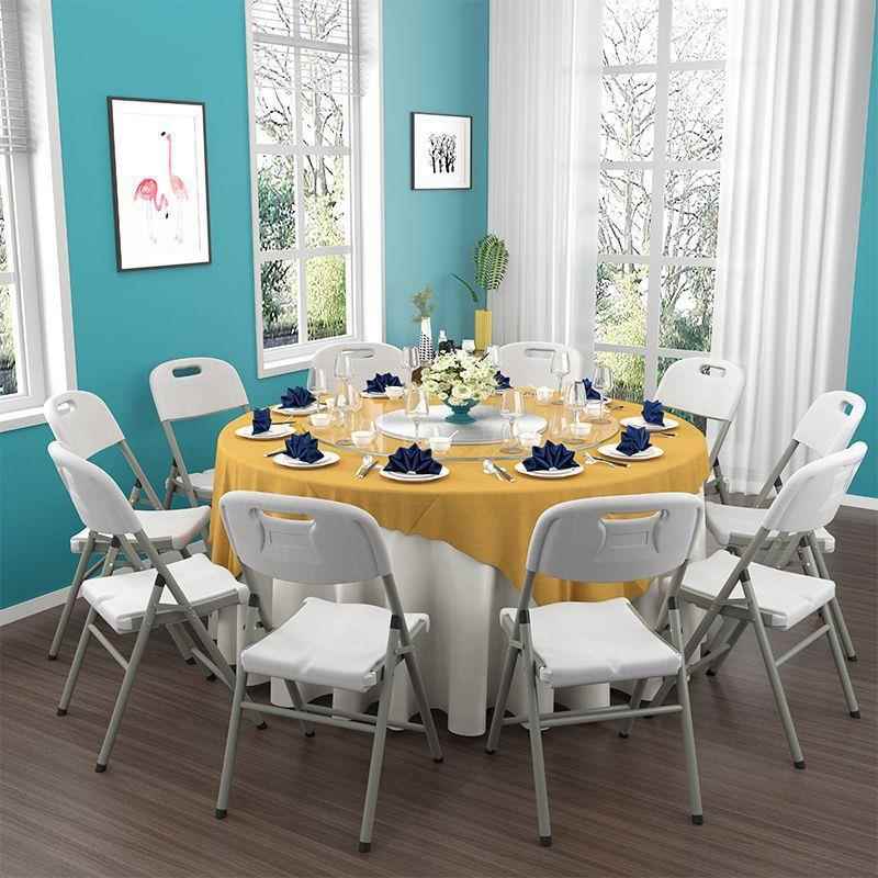 折叠圆桌其他/oth家用简易大圆桌面塑可叠折桌子餐饭桌户外简约餐