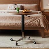 小实小木小圆桌茶圆桌可移动升降桌小茶几床头桌子阳台客厅沙发边