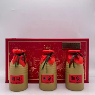 酒鬼酒股份湘泉酒版52度馥郁香型白酒150ml*3瓶*4盒 礼盒装