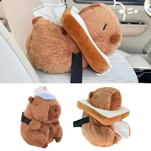 Car Cartoon Tissue Box Plush Tissue Holder Water Dolphin