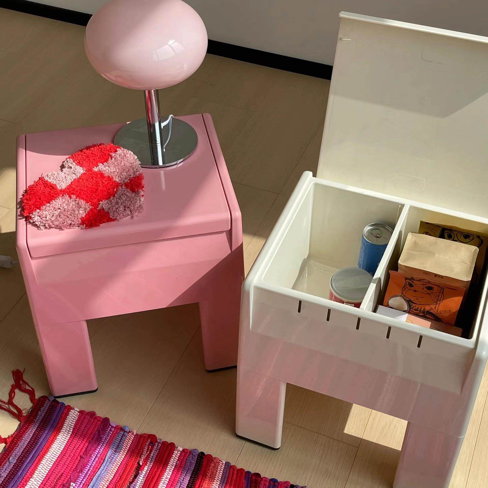 北欧收纳凳客厅家用换鞋凳多功能储物凳创意入户极窄换鞋凳