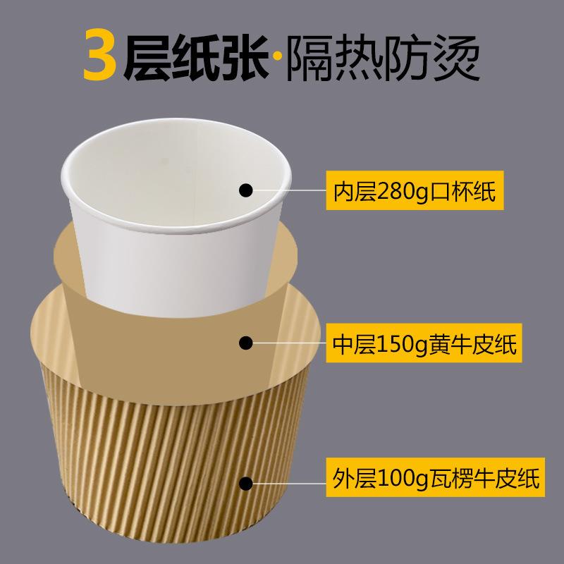 新款直销上海商吉牛皮纸碗一次性汤碗圆形打包汤盒外卖快餐盒加厚