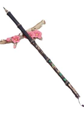 出锋毛2c纯紫毫小楷笔初学抄经瘦金卫庄（办体灵飞花m簪蝇头者用