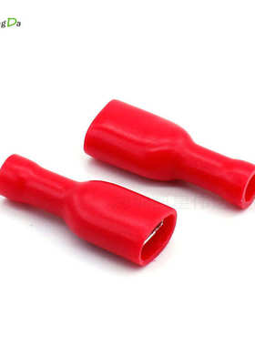 FDFD1.25-187/250冷压端子6.3插簧电线连接器接线耳黄铜母预绝缘