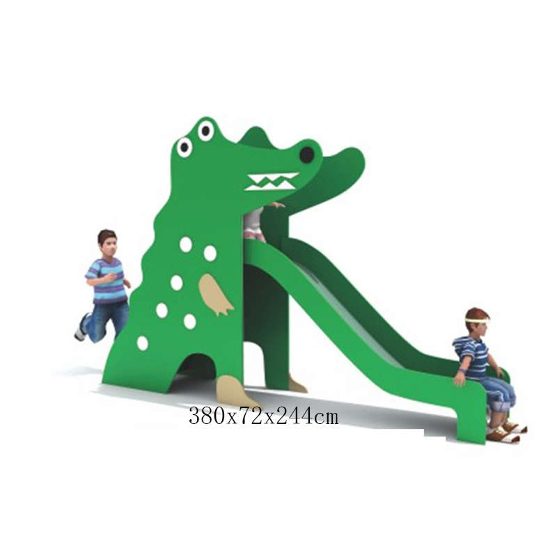 高端PE板滑梯儿童不锈钢滑梯小区户外鳄鱼滑梯爬梯小型组合滑滑梯