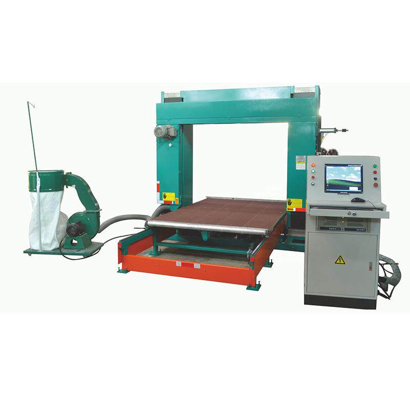 数控异形泡绵切割机XCX-1600无间隙传动系统产出复杂二维泡绵实体