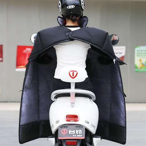 电动车亲子挡风加厚摩托车挡风被