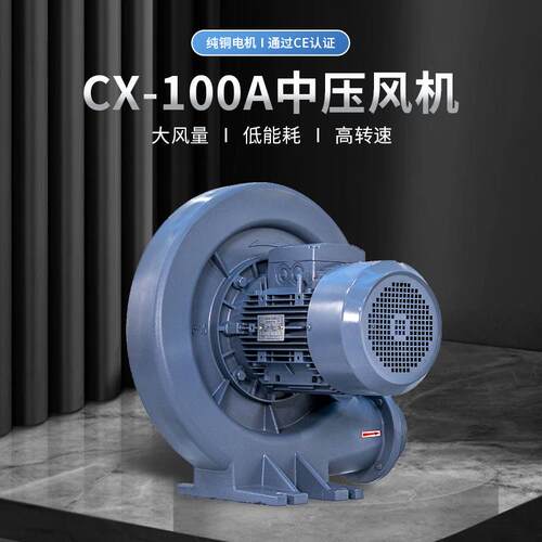 耐高温中压鼓风机CX-75H100H125H150H7.5H隔热透浦式风机