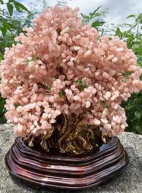 黄晶发财树酒柜装y0020饰品摆件家水居厅电视柜客摆设创意小招钱