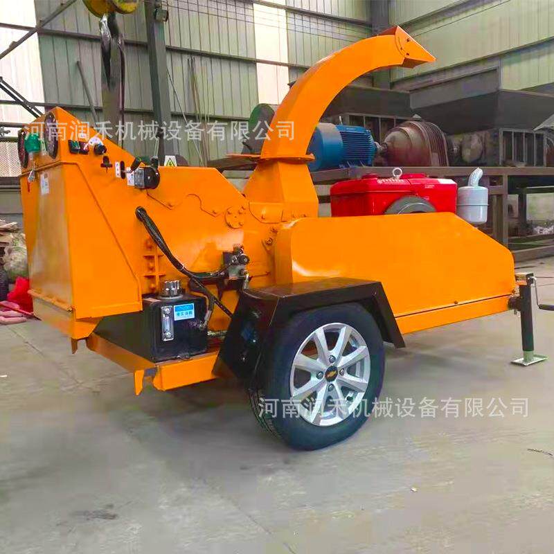 全自动树枝木材粉碎机农用园林果园干湿碎木机秸秆电动粉碎机器