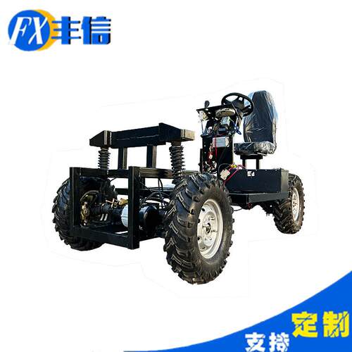 电动四驱麦佛逊独立悬挂转向驱动底盘双桥双电机高低速助力转向