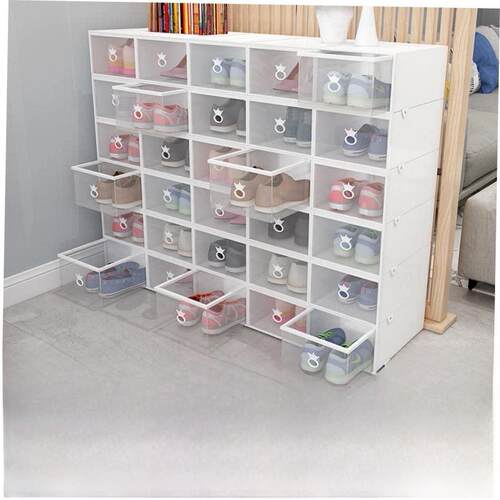 10pcs Plastic shoe box dustproof Shoes cabine drawer 鞋盒